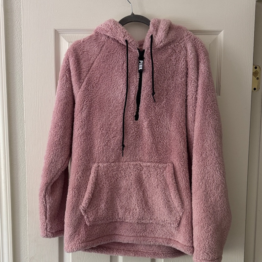Victoria's Secret Women's Pink Fleece Hoodie
